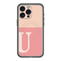スリムプロテクションプレミアムケース with MagSafe［ オリジナル - initial two tone - U pink ］