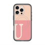スリムプロテクションプレミアムケース with MagSafe［ オリジナル - initial two tone - U pink ］
