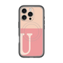 スリムプロテクションプレミアムケース with MagSafe［ オリジナル - initial two tone - U pink ］