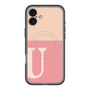 スリムプロテクションプレミアムケース with MagSafe［ オリジナル - initial two tone - U pink ］