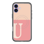 スリムプロテクションプレミアムケース with MagSafe［ オリジナル - initial two tone - U pink ］