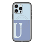 スリムプロテクションプレミアムケース with MagSafe［ オリジナル - initial two tone - U blue ］