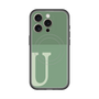 スリムプロテクションプレミアムケース with MagSafe［ オリジナル - initial two tone - U green ］