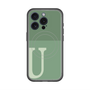 スリムプロテクションプレミアムケース with MagSafe［ オリジナル - initial two tone - U green ］