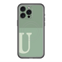 スリムプロテクションプレミアムケース with MagSafe［ オリジナル - initial two tone - U green ］