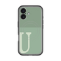 スリムプロテクションプレミアムケース with MagSafe［ オリジナル - initial two tone - U green ］