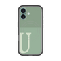 スリムプロテクションプレミアムケース with MagSafe［ オリジナル - initial two tone - U green ］