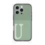 スリムプロテクションプレミアムケース with MagSafe［ オリジナル - initial two tone - U green ］