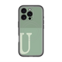 スリムプロテクションプレミアムケース with MagSafe［ オリジナル - initial two tone - U green ］