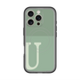 スリムプロテクションプレミアムケース with MagSafe［ オリジナル - initial two tone - U green ］