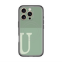 スリムプロテクションプレミアムケース with MagSafe［ オリジナル - initial two tone - U green ］