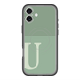 スリムプロテクションプレミアムケース with MagSafe［ オリジナル - initial two tone - U green ］