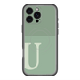 スリムプロテクションプレミアムケース with MagSafe［ オリジナル - initial two tone - U green ］