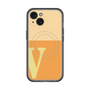 スリムプロテクションプレミアムケース with MagSafe［ オリジナル - initial two tone - V orange ］