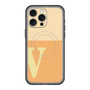 スリムプロテクションプレミアムケース with MagSafe［ オリジナル - initial two tone - V orange ］