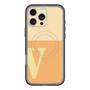 スリムプロテクションプレミアムケース with MagSafe［ オリジナル - initial two tone - V orange ］