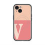 スリムプロテクションプレミアムケース with MagSafe［ オリジナル - initial two tone - V pink ］