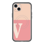 スリムプロテクションプレミアムケース with MagSafe［ オリジナル - initial two tone - V pink ］
