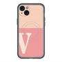 スリムプロテクションプレミアムケース with MagSafe［ オリジナル - initial two tone - V pink ］