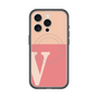 スリムプロテクションプレミアムケース with MagSafe［ オリジナル - initial two tone - V pink ］