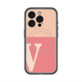 スリムプロテクションプレミアムケース with MagSafe［ オリジナル - initial two tone - V pink ］