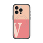 スリムプロテクションプレミアムケース with MagSafe［ オリジナル - initial two tone - V pink ］
