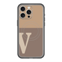 スリムプロテクションプレミアムケース with MagSafe［ オリジナル - initial two tone - V brown ］