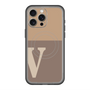 スリムプロテクションプレミアムケース with MagSafe［ オリジナル - initial two tone - V brown ］