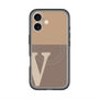 スリムプロテクションプレミアムケース with MagSafe［ オリジナル - initial two tone - V brown ］