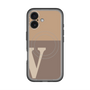 スリムプロテクションプレミアムケース with MagSafe［ オリジナル - initial two tone - V brown ］