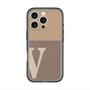 スリムプロテクションプレミアムケース with MagSafe［ オリジナル - initial two tone - V brown ］