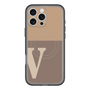 スリムプロテクションプレミアムケース with MagSafe［ オリジナル - initial two tone - V brown ］