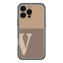 スリムプロテクションプレミアムケース with MagSafe［ オリジナル - initial two tone - V brown ］