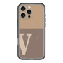 スリムプロテクションプレミアムケース with MagSafe［ オリジナル - initial two tone - V brown ］