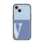 スリムプロテクションプレミアムケース with MagSafe［ オリジナル - initial two tone - V blue ］