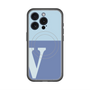 スリムプロテクションプレミアムケース with MagSafe［ オリジナル - initial two tone - V blue ］