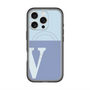スリムプロテクションプレミアムケース with MagSafe［ オリジナル - initial two tone - V blue ］