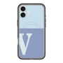 スリムプロテクションプレミアムケース with MagSafe［ オリジナル - initial two tone - V blue ］