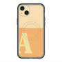 スリムプロテクションプレミアムケース with MagSafe［ オリジナル - initial two tone - A orange ］