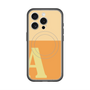 スリムプロテクションプレミアムケース with MagSafe［ オリジナル - initial two tone - A orange ］