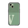 スリムプロテクションプレミアムケース with MagSafe［ オリジナル - initial two tone - V green ］