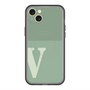 スリムプロテクションプレミアムケース with MagSafe［ オリジナル - initial two tone - V green ］