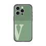 スリムプロテクションプレミアムケース with MagSafe［ オリジナル - initial two tone - V green ］