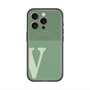 スリムプロテクションプレミアムケース with MagSafe［ オリジナル - initial two tone - V green ］