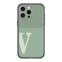 スリムプロテクションプレミアムケース with MagSafe［ オリジナル - initial two tone - V green ］