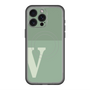 スリムプロテクションプレミアムケース with MagSafe［ オリジナル - initial two tone - V green ］