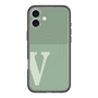 スリムプロテクションプレミアムケース with MagSafe［ オリジナル - initial two tone - V green ］