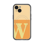 スリムプロテクションプレミアムケース with MagSafe［ オリジナル - initial two tone - W orange ］