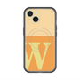 スリムプロテクションプレミアムケース with MagSafe［ オリジナル - initial two tone - W orange ］