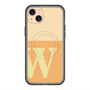 スリムプロテクションプレミアムケース with MagSafe［ オリジナル - initial two tone - W orange ］